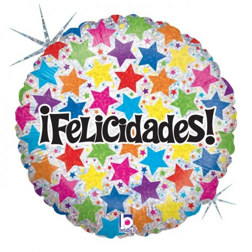 GLOBO 18" FOIL FORMA REDOND FELICIDADE