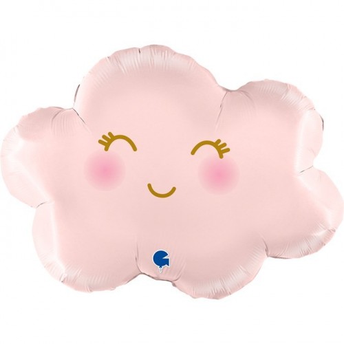 GLOBO 24" FOIL FORMA NUBE ROSA