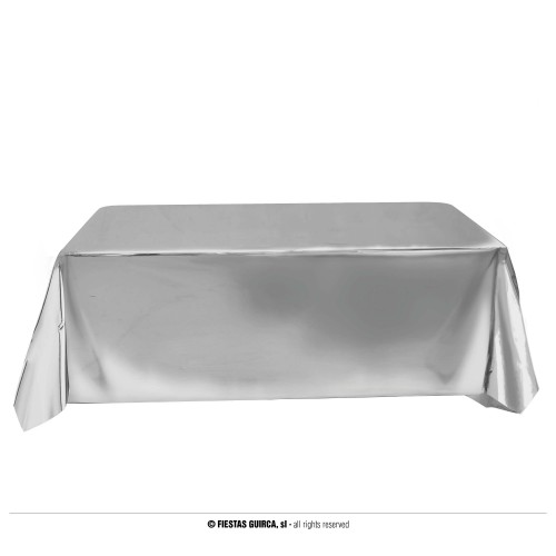   MANTEL PL METAL PLATA 137X274CM