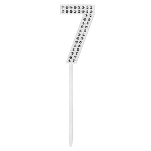 PICK DECORACION TARTA N7 STRASS