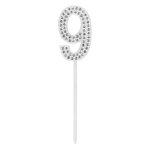 PICK DECORACION TARTA N9 STRASS