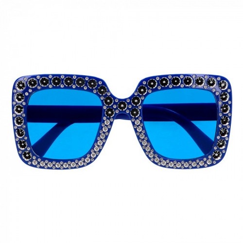 GAFAS AZULES CON BRILLANTES