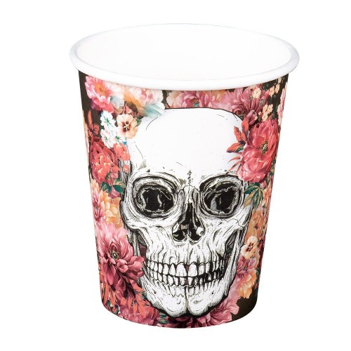   10 VASOS DIA DE MUERTOS 210ML