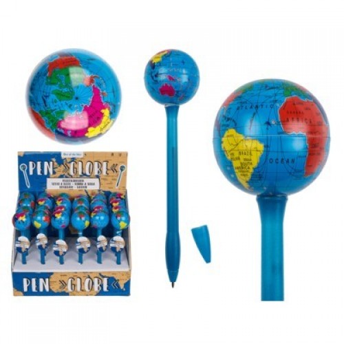 BOLIGRAFO BOLA MUNDO 17,5CM