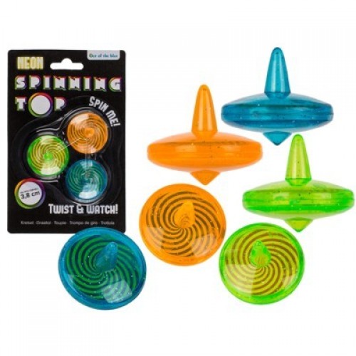 3 PEONZAS NEON DE PLASTICO 3,8CM