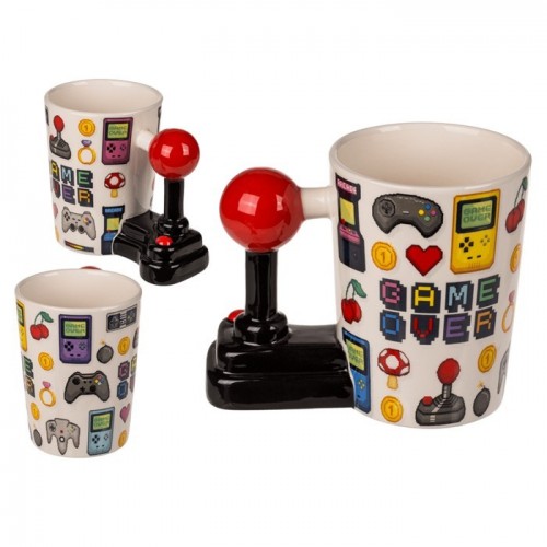 TAZA CERAMICA GAME OVER 12X9CM