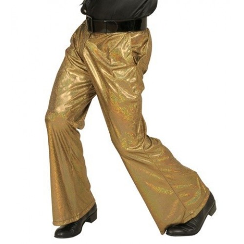   PANTALON T-XL ORO HOLOGRAF AÑOS 70