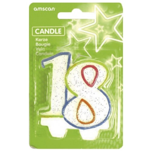 VELA FORMA N18 BORDE COLORES 8CM