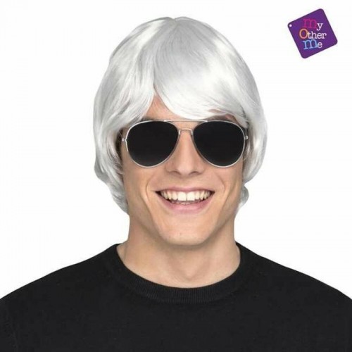    PELUCA HOMBRE CORTA BLANCA