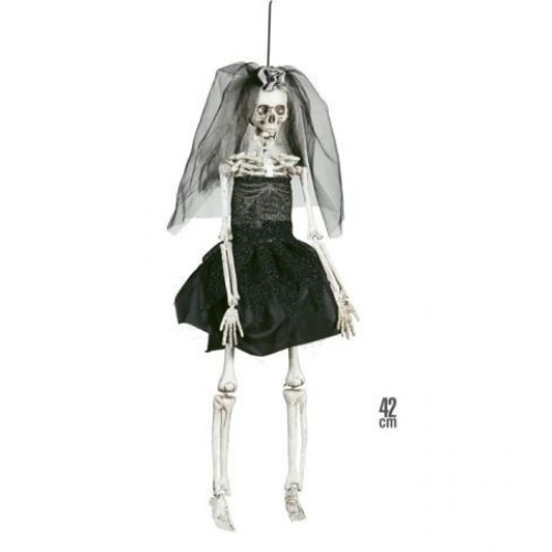 COLGANTE NOVIA ESQUELETO 42CM