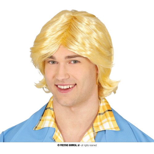 PELUCA RUBIA CORTA  HOMBRE