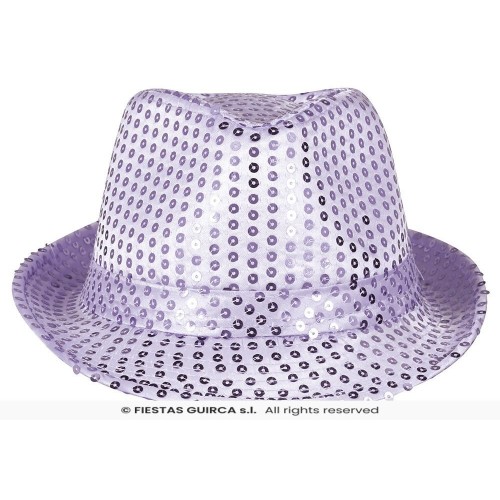   GORRO GANSTER LENTEJUELAS LAVAND