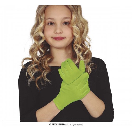  GUANTES CORTOS VERDE LIMA INF 19CM