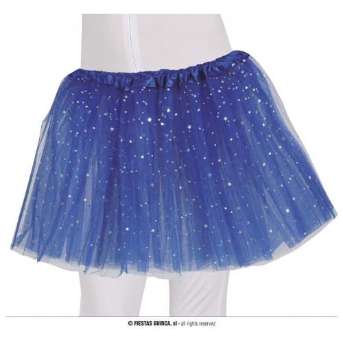 TUTU AZUL CON ESTRELLA  30CMS