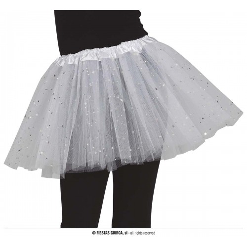    TUTU BLANCO CON ESTRELLA 30CMS