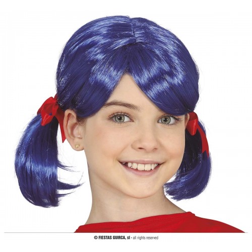 PELUCA C/COLETAS AZUL INFANTIL