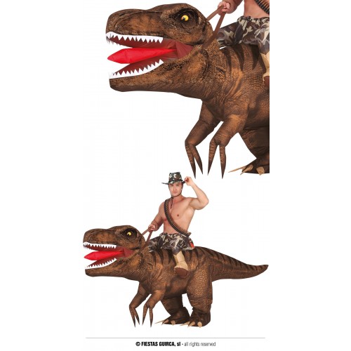 MEGA DISFRAZ HINCHABLE DINOSAURIO