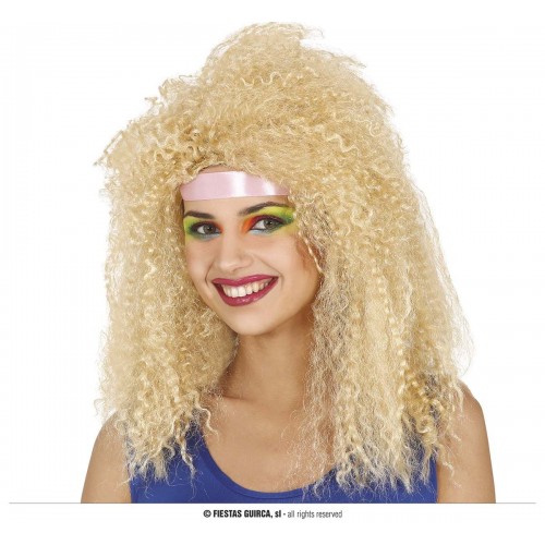 PELUCA MELENA RIZOS RUBIA