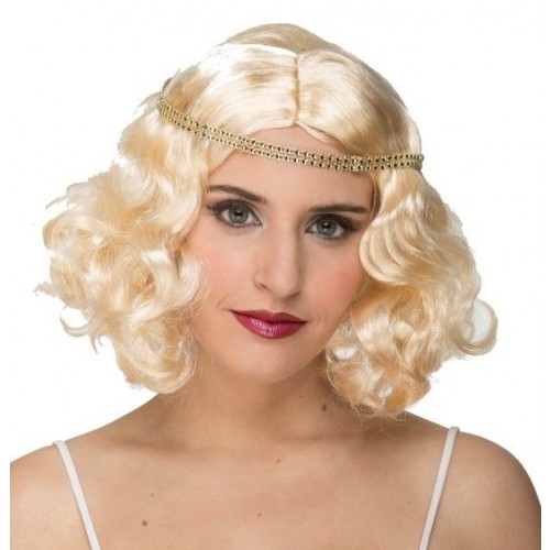 PELUCA CHARLESTON RUBIA