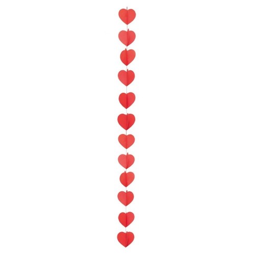   GUIRNAL CIRCULO CORAZON ROJOS 3 MTS