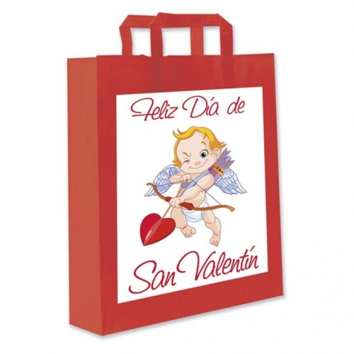 BOLSA ROJA SAN VALENTIN 34X25CM