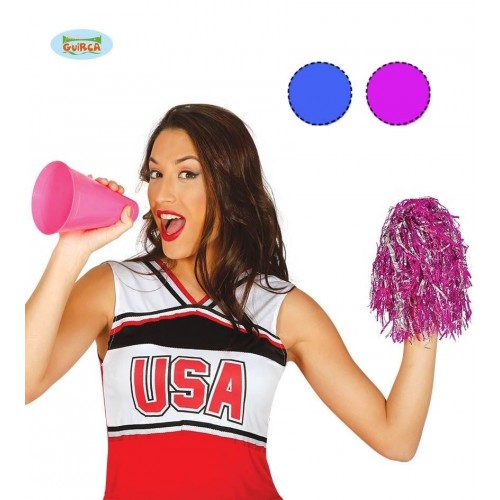 SET 2 POM-POM   MEGAFONO SURTIDO