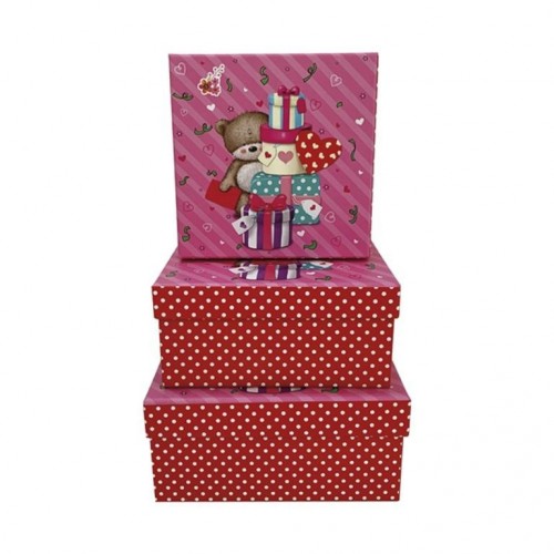 CAJA REGALO OSITO 15X15X7,5CM