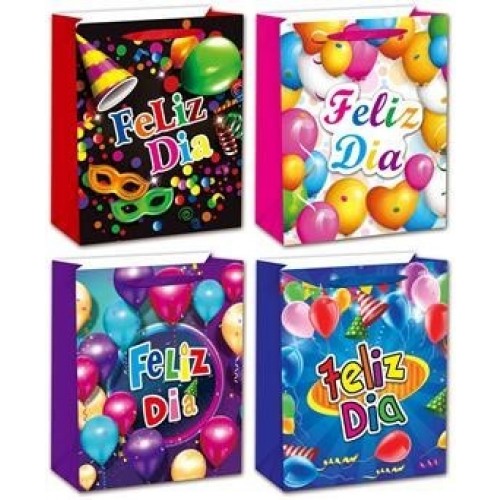 BOLSA RELIEVE FELIZ DIA 26X32  