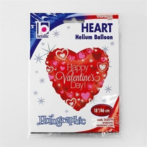 GLOBO 18" FOIL HOLOG. SAN VALENTIN