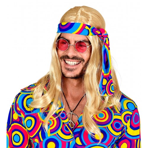 PELUCA RUBIA DISCO FEVER CON BANDA