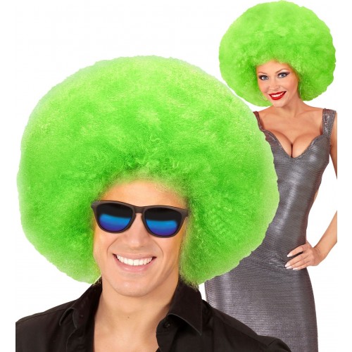 PELUCA AFRO SOBREDIMENSIONADA VERDE