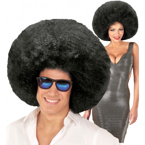 PELUCA AFRO SOBREDIMENSIONADA NEGRA