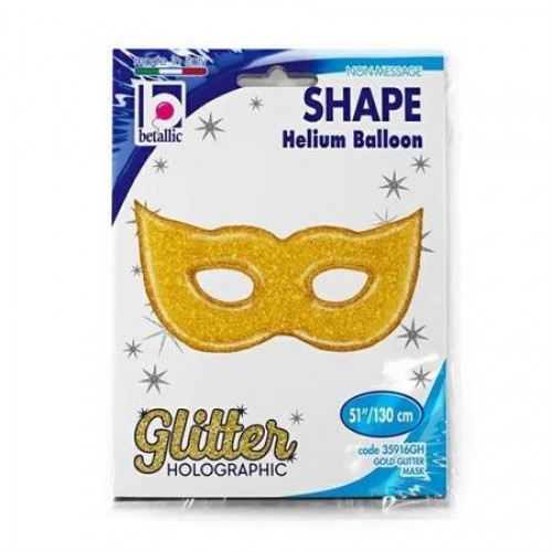   GLOBO 51" FOIL MASCARA CARNA ORO