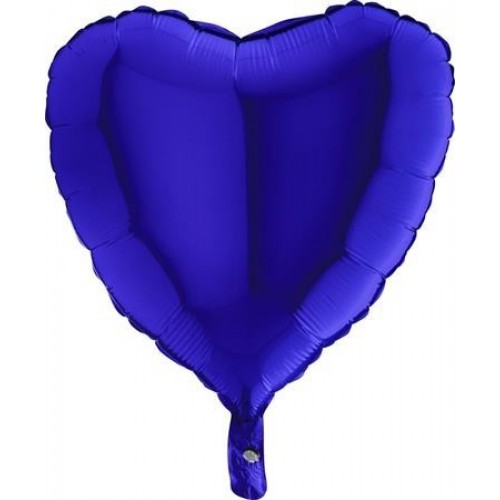   GLOBO 18" FOIL CORAZON AZUL CAPR