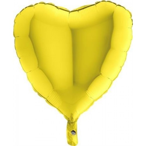     GLOBO 18" FOIL CORAZON AMARILLO