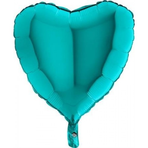   GLOBO 18" FOIL CORAZON AZUL TIFA