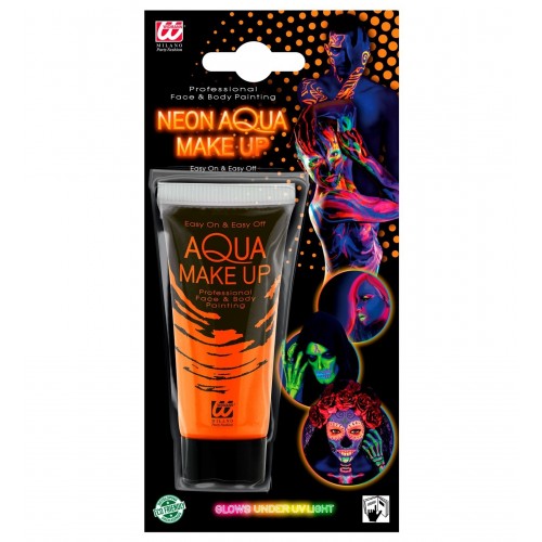 MAQUILLAJE AL AGUA NARANJA NEON 30ML