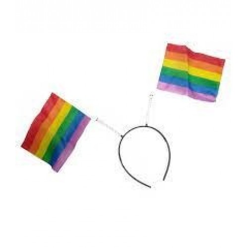DIADEMA BANDERA ARCOIRIS 10X15 CM