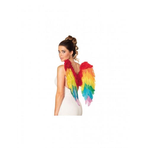 ALA PLUMAS ARCO IRIS 50X50CM