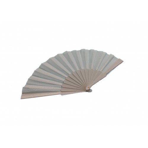   ABANICO PL LISO BLANCO 23CM