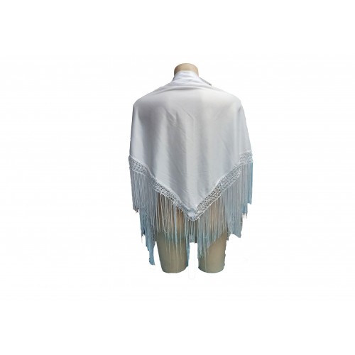   MANTON GDE SEVILLANA LISO BLANCO