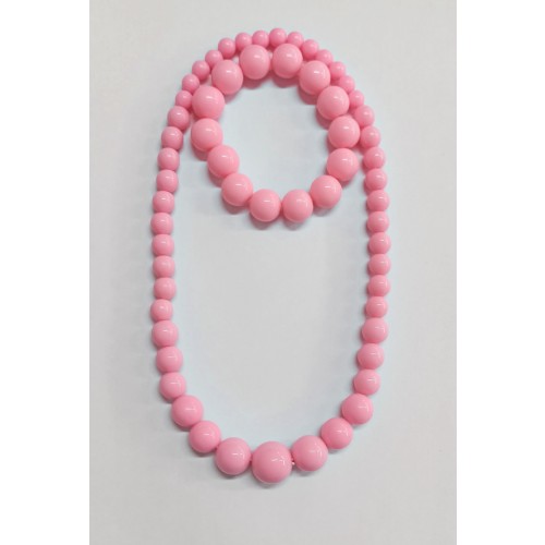   COLLAR PULSERA BOLA SEVILLANA ROSA