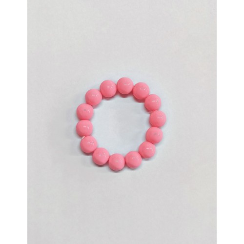   PULSERA SEVILLANA BOLAS ROSA 7CM