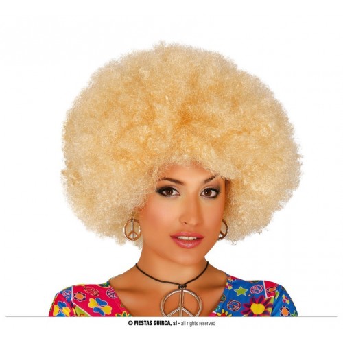 PELUCA AFRO RUBIA EXTRA