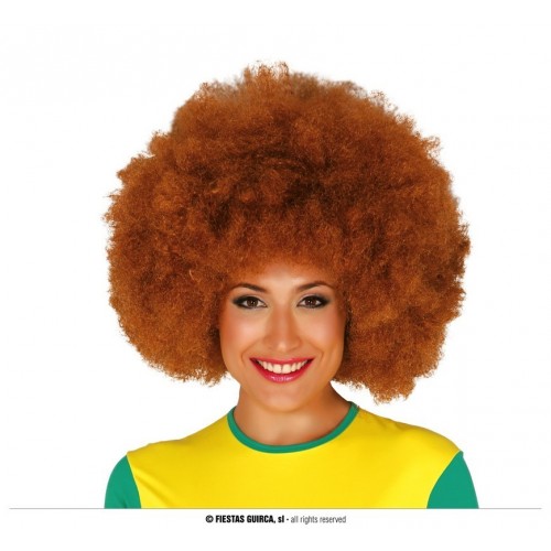 PELUCA AFRO CASTAÑA EXTRA