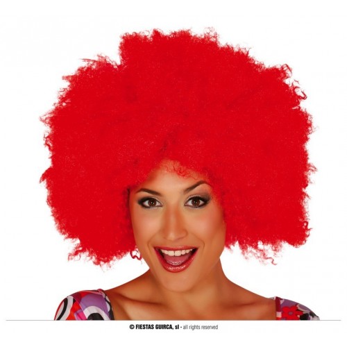   PELUCA AFRO ROJA EXTRA