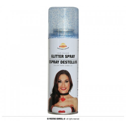 SPRAY PELO PURPURINA AZUL CIELO  125ML