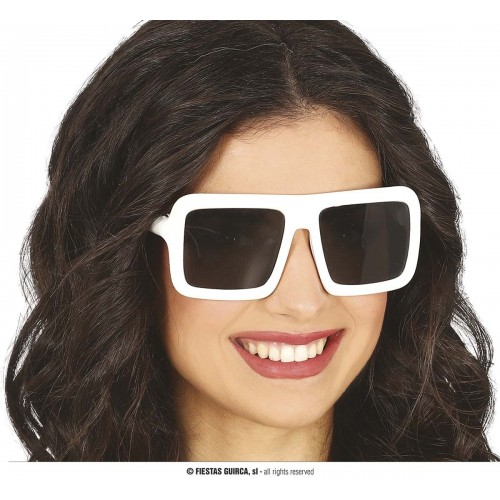    GAFAS MONTURA CUADRADAS BLANCAS