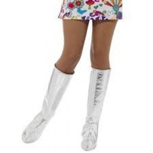   PAR CUBREBOTAS ADULTO METAL PLATA