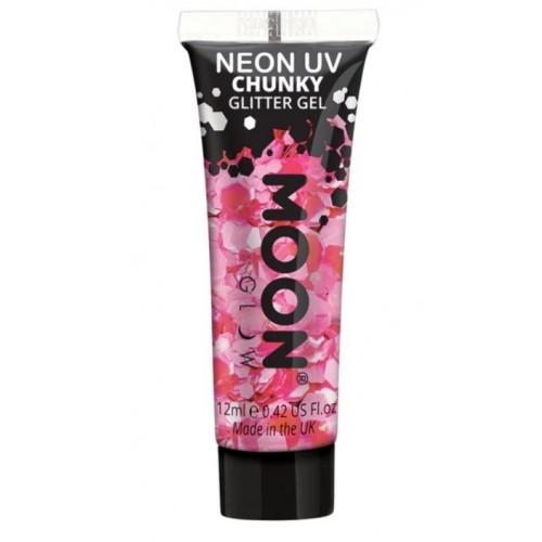 GLITTER LENTEJUELAS ROSA  NEON UV 12ML